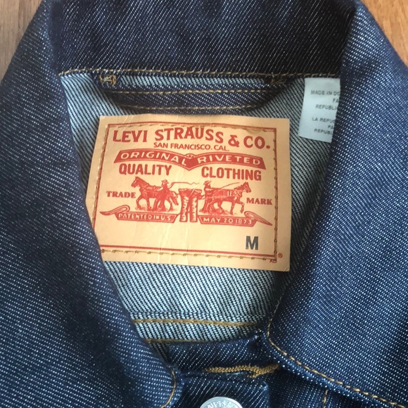 Raw Denim Levi’s Trucker Jacket - Picture 3 of 3